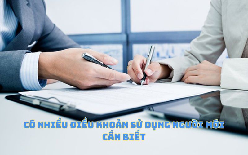 Có nhiều điều khoản sử dụng người mới cần biết